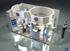 GE HealthCare - Stand tervezés, standépítés (5x3 kék) 2.