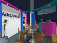 AstraZeneca - Egyedi stand tervezés, standépítés (Seroquel XR - B változat, 2009)